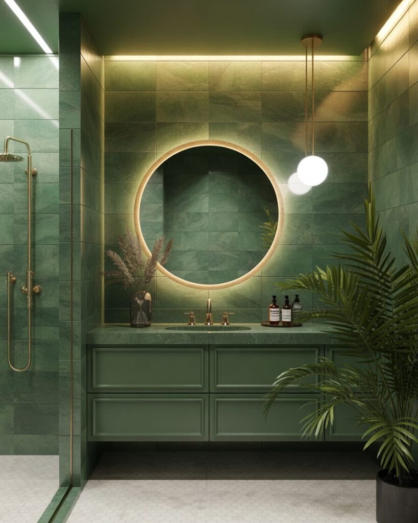 green marble bathroom ideas design
