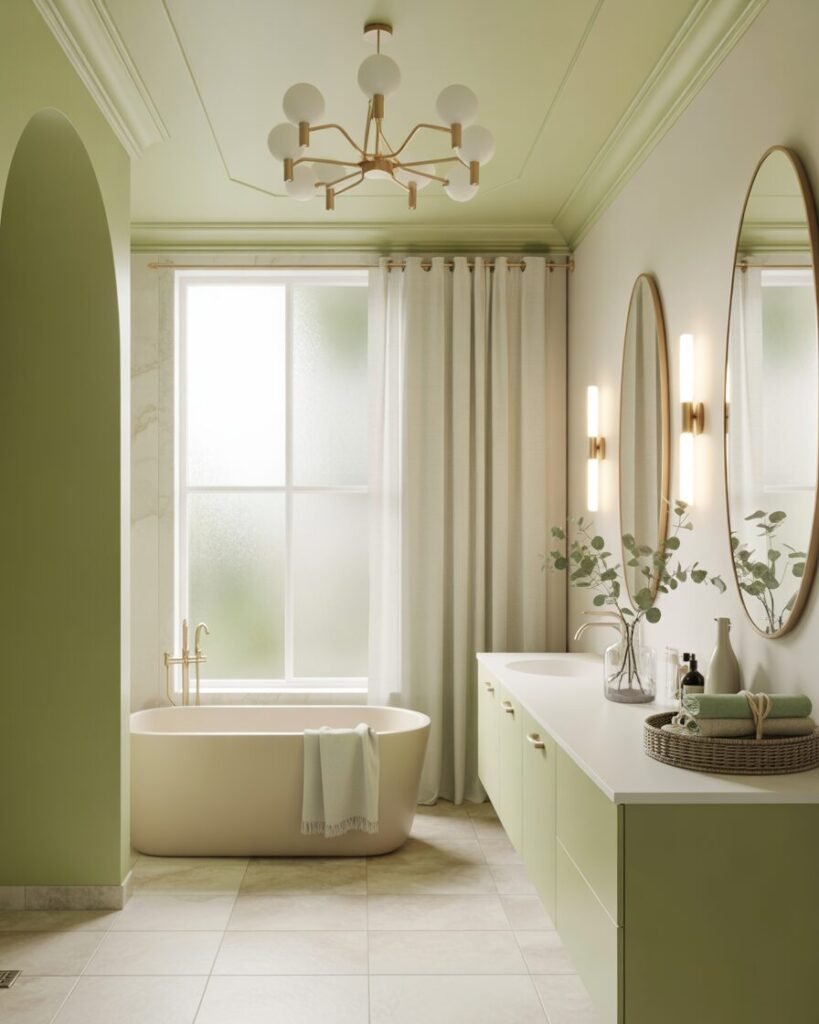 Elegant color palette bathroom aesthetic