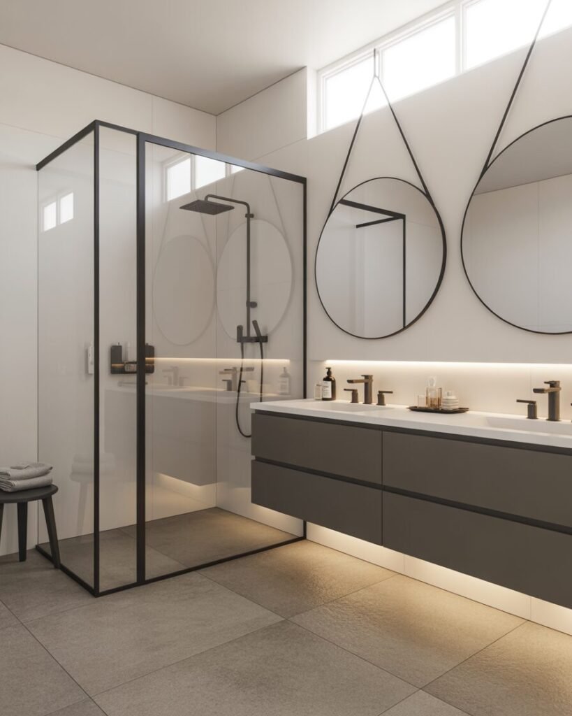 Modern fixtures bathroom decor ideas