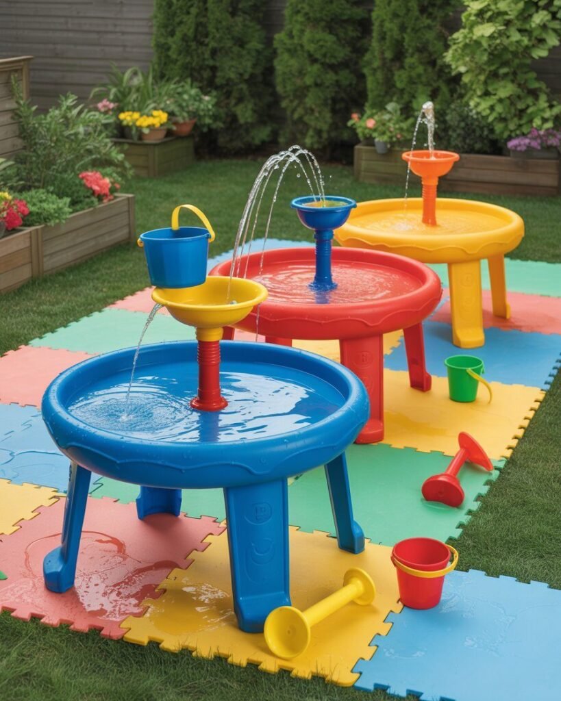 Colorful water play station