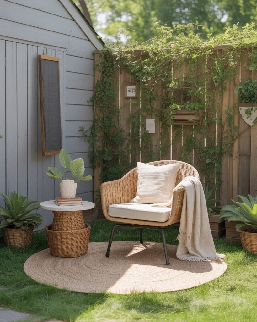 Small backyard reading nook idea
