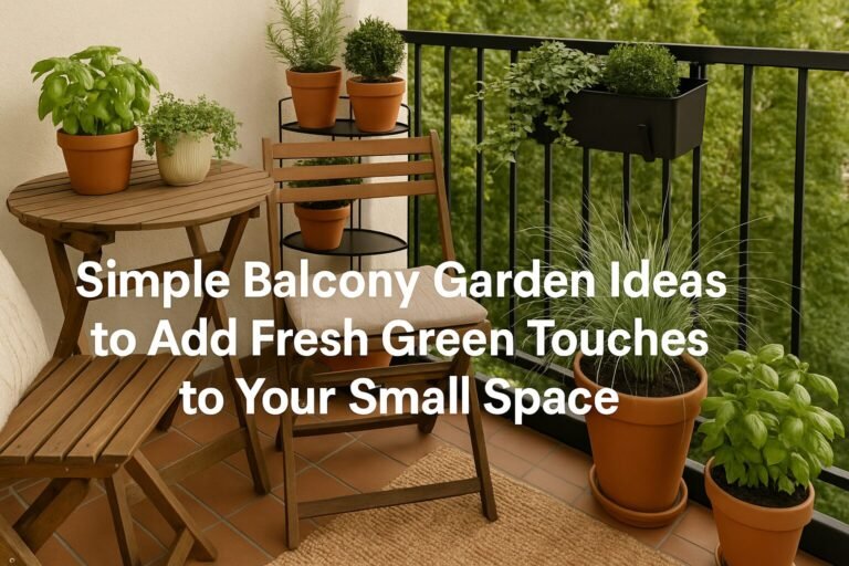 Simple Balcony Garden Ideas
