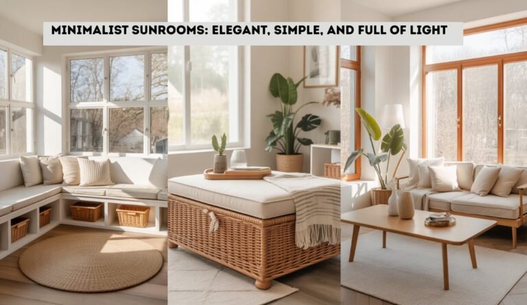 Minimalist Sunrooms