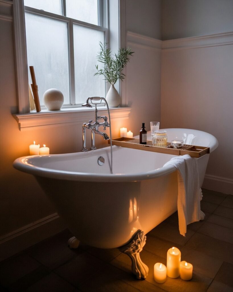 Spa-like bathroom ideas freestanding tub