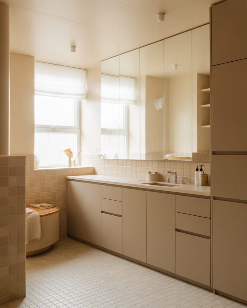 Spa-like bathroom ideas storage