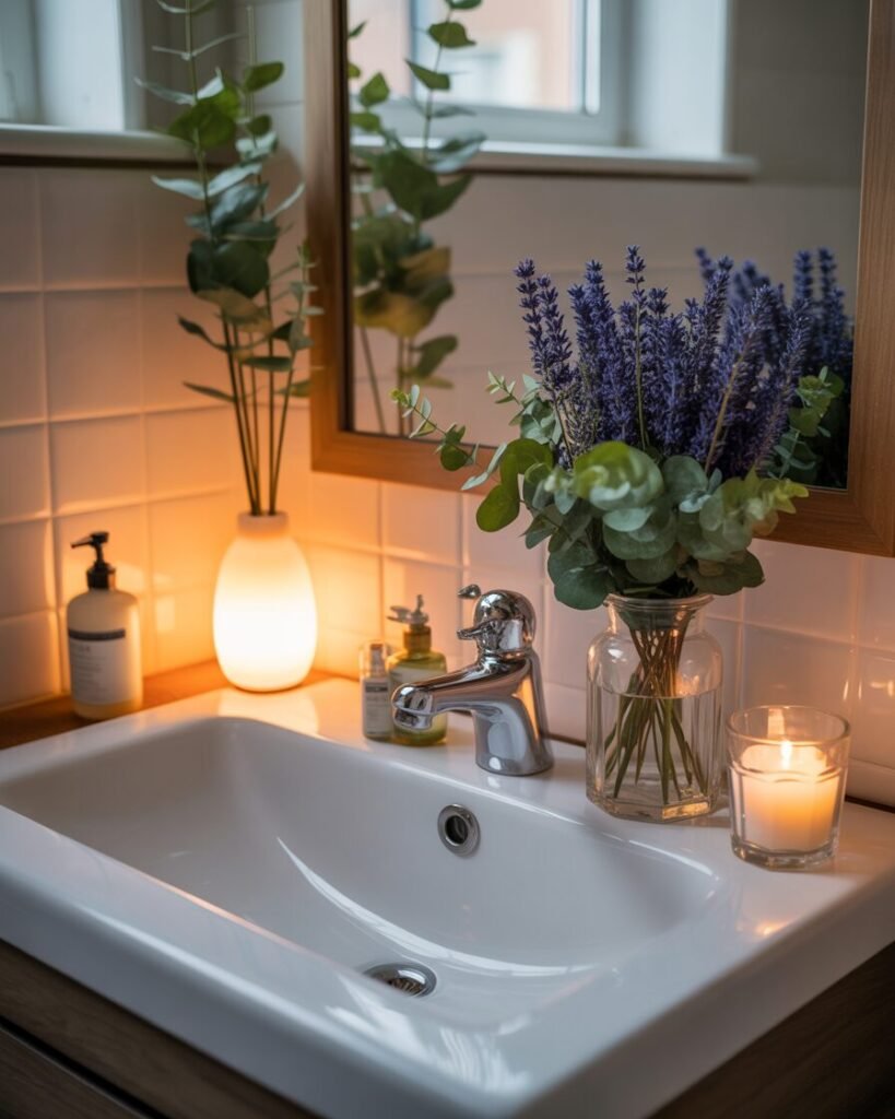Spa-like bathroom ideas fragrance