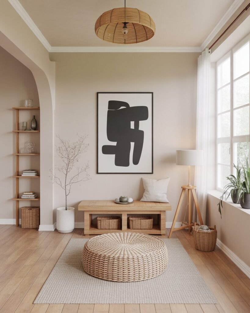 Minimalist sunroom wall art