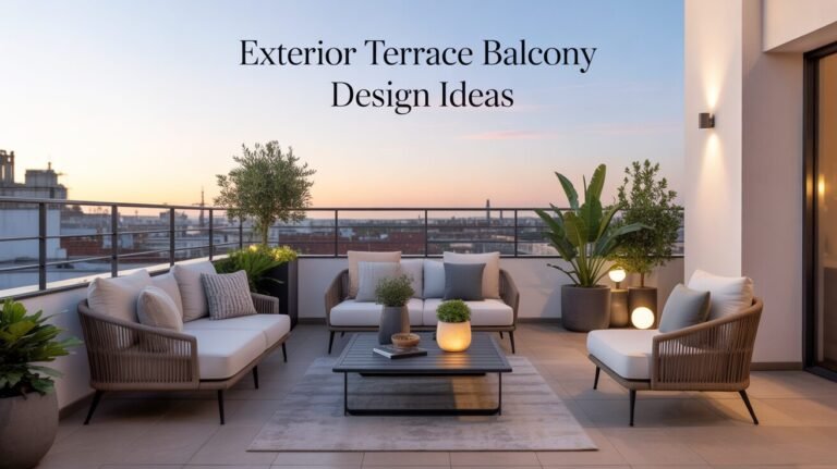 Exterior Terrace Balcony Design Ideas