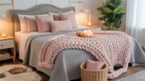 Chic Gray and Pink Bedroom Ideas