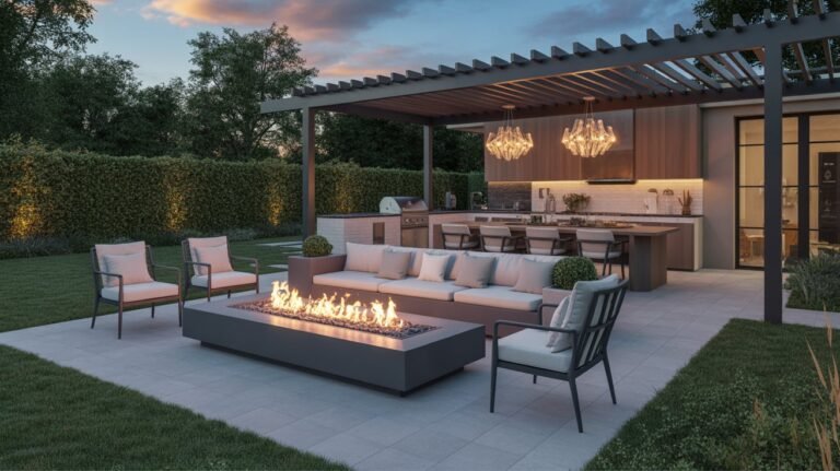 Cozy Backyard Fire Pit Ideas UK & US