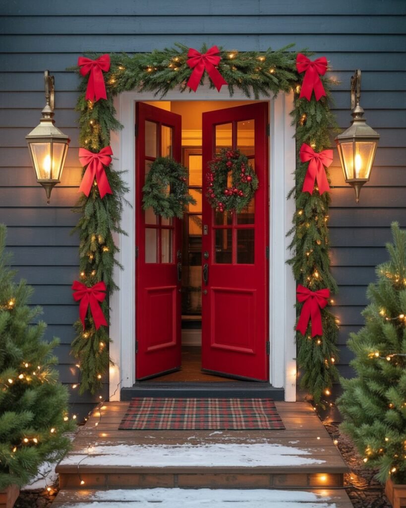 Stunning Christmas Entryway Ideas to Welcome Guests in Style