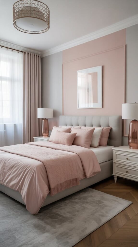 13 Chic Gray and Pink Bedroom Ideas for a Cozy & Elegant Look