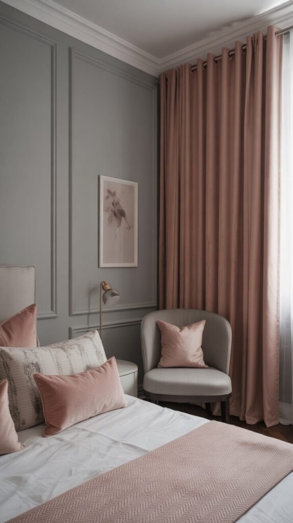 13 Chic Gray and Pink Bedroom Ideas for a Cozy & Elegant Look