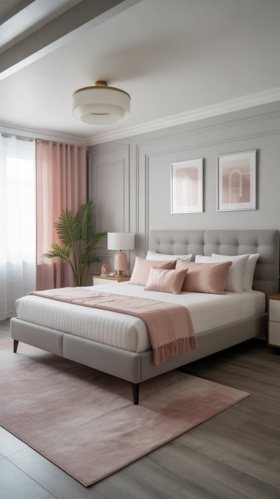 13 Chic Gray and Pink Bedroom Ideas for a Cozy & Elegant Look