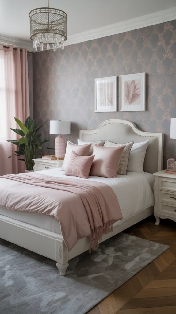 13 Chic Gray and Pink Bedroom Ideas for a Cozy & Elegant Look