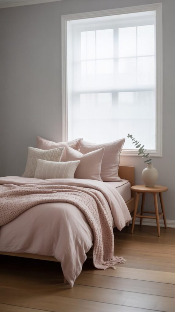 13 Chic Gray and Pink Bedroom Ideas for a Cozy & Elegant Look