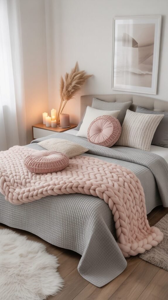 13 Chic Gray and Pink Bedroom Ideas for a Cozy & Elegant Look