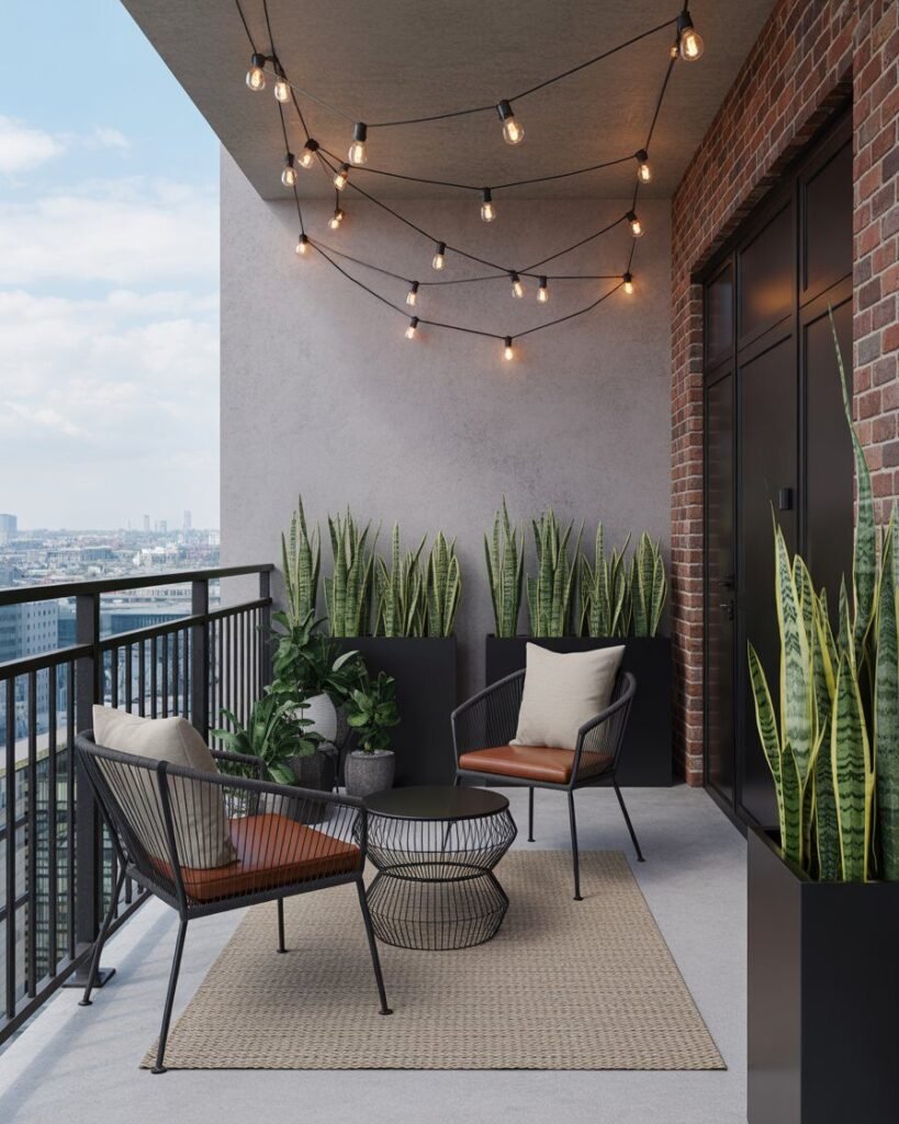 industrial balcony ideas, urban balcony 2025, modern industrial outdoor design, loft balcony decor