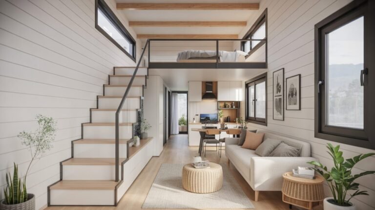 Modern Tiny House Loft Design Ideas